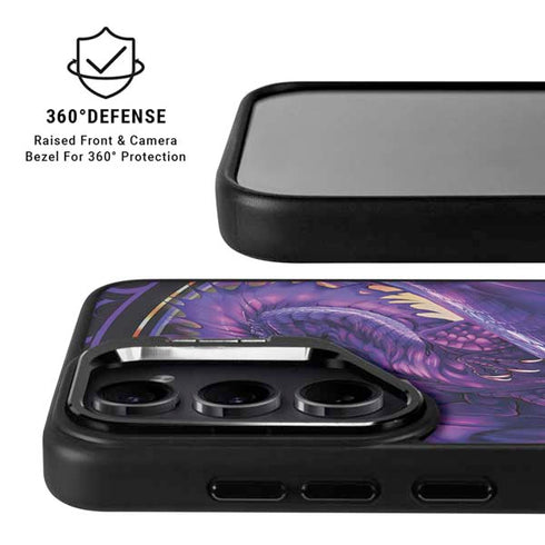 Dragonblade Netherblade Purple by Ruth Thompson Galaxy S25 Kickstand Case